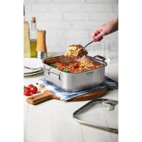 Caçarola Tramontina Grano Quadrada Em Aço Inox E Tampa De Vidro 4 L - 2