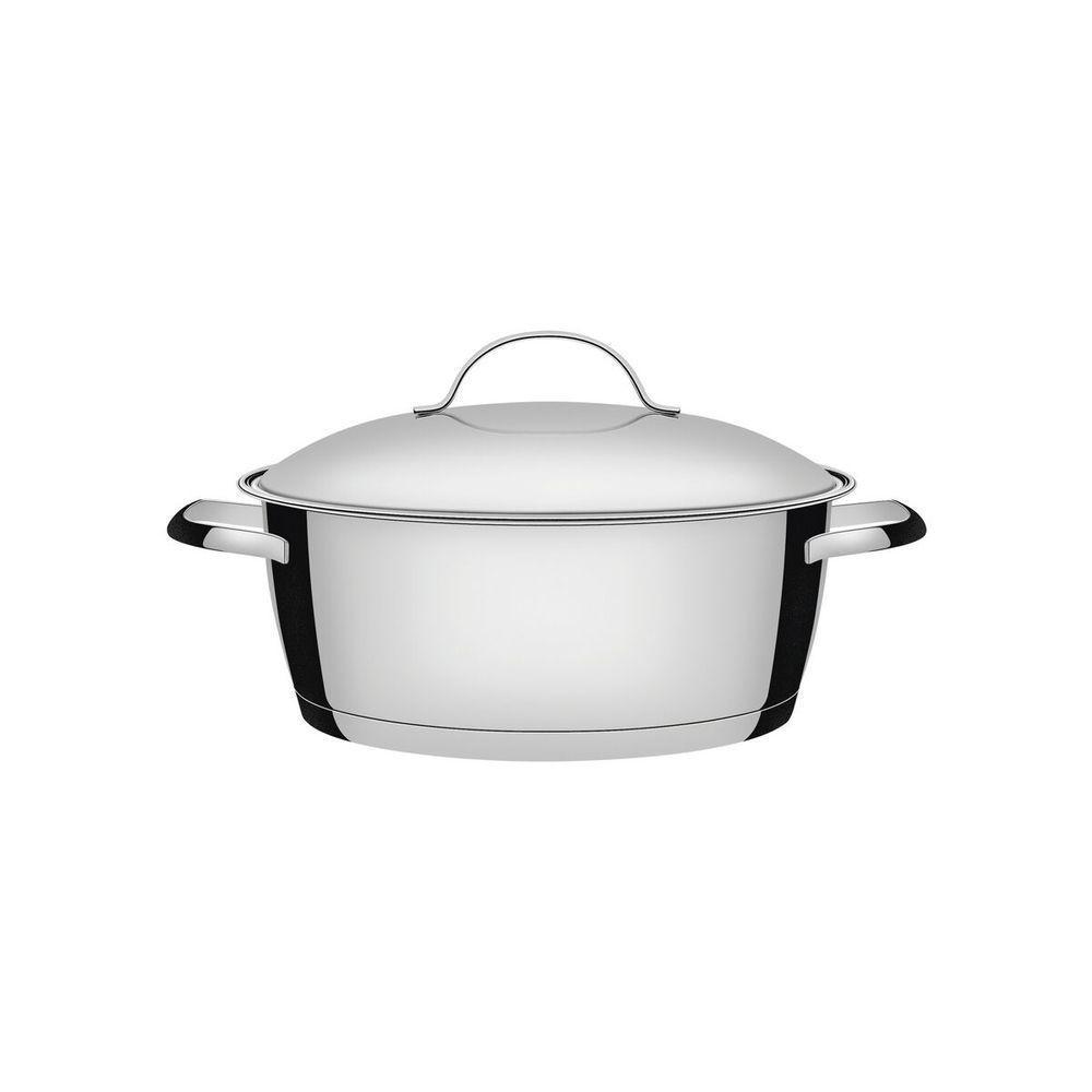 Caçarola Rasa Tramontina Allegra Em Aço Inox Com Fundo Triplo 24 Cm 4,2 L - 1