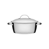 Caçarola Rasa Tramontina Allegra Em Aço Inox Com Fundo Triplo 24 Cm 4,2 L - 1