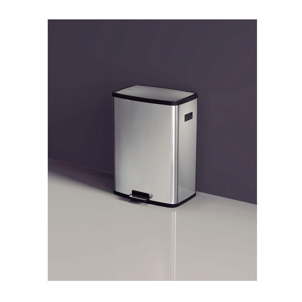 Lixeira Tramontina Octos Em Aço Inox Com Balde Removível E Pedal 45l - 4
