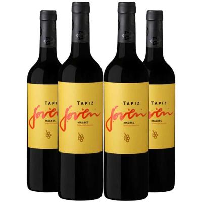 Vinho Tinto Tapiz Joven Malbec 750ml Kit 4 Garrafas