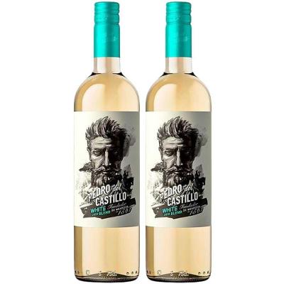 Kit 2 Garrafas Vinho Branco Pedro Del Castillo White Blend 750ml
