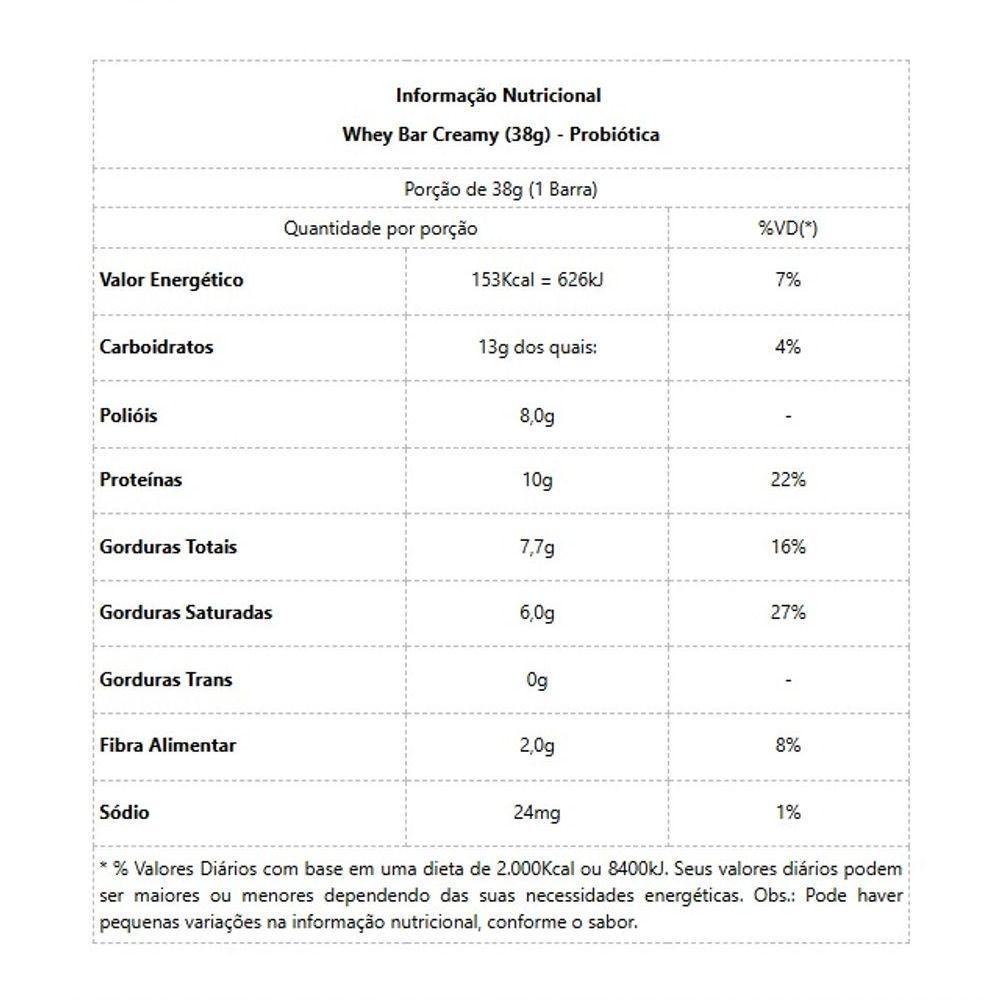 Whey Bar Creamy (38g) - Sabor: Morango - 2