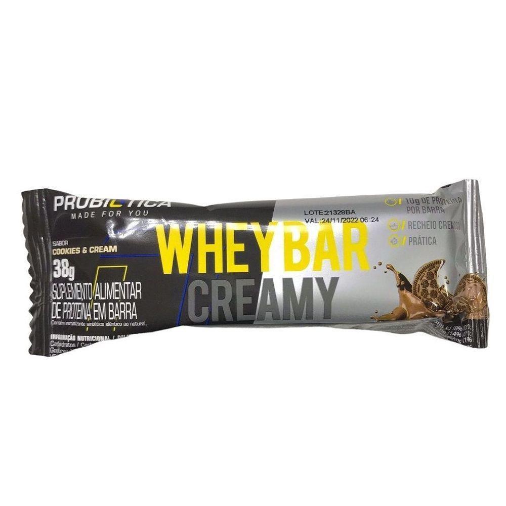 Whey Bar Creamy (38g) - Sabor: Cookies E Cream - 1