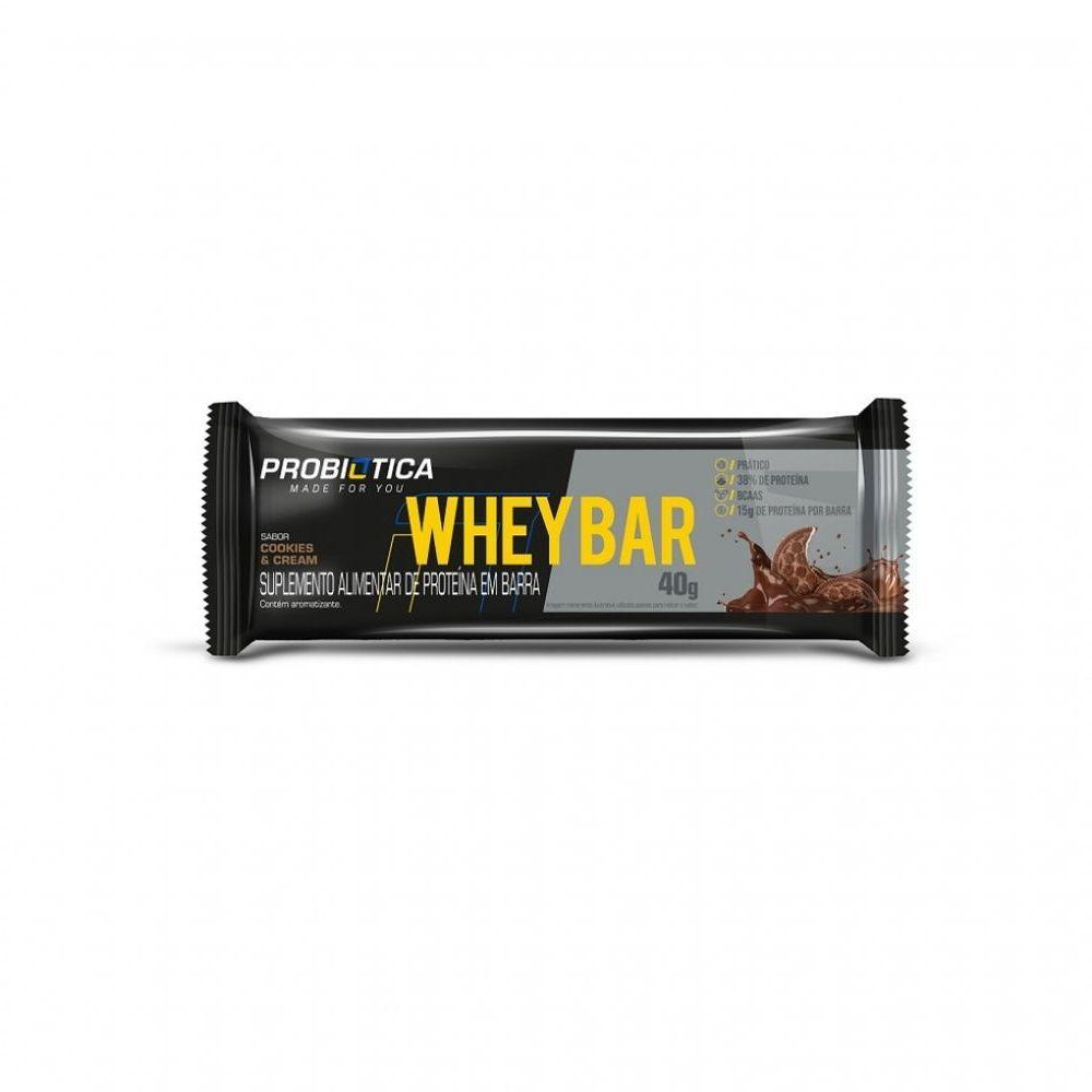 Whey Bar Low Carb (40g) - Sabor: Cookies - 1