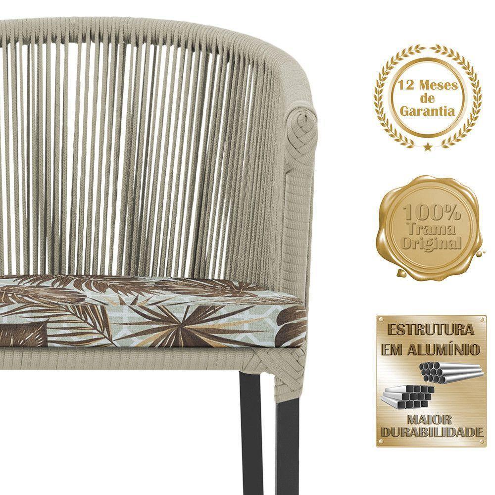 Mesa E 6 Cadeiras E Noronha Preto E6 Trama Original Rami - 3