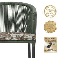 Mesa E 6 Cadeiras E Noronha Preto E6 Trama Original Verde - 3