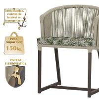 Mesa E 6 Cadeiras E Noronha Marrom E5 Trama Original Rami