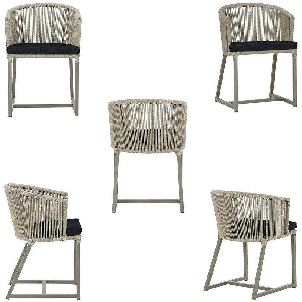 Mesa E 6 Cadeiras De Jantar Noronha Fendi E12 Trama Original Rami - 5