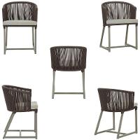 Mesa E 6 Cadeiras De Jantar Noronha Fendi E3 Trama Original Marrom - 5