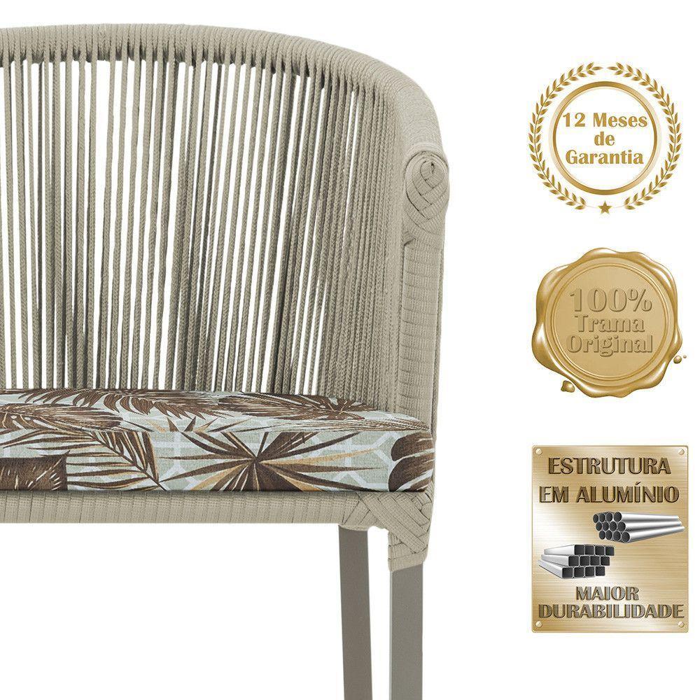 Mesa E 6 Cadeiras De Jantar Noronha Fendi E6 Trama Original Rami - 3