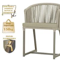 Mesa E 6 Cadeiras De Jantar Noronha Fendi E7 Trama Original Rami - 5