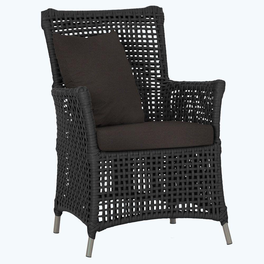 Poltrona Igapó Alumínio Micro Pintura Fendi Corda Náutica E9 Preto - 9