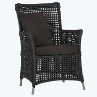 Poltrona Igapó Alumínio Micro Pintura Fendi Corda Náutica E9 Preto - 1