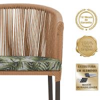 Mesa E 6 Cadeiras E Noronha Marrom E5 Trama Original Terra Cota - 3