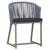 Cadeira De Jantar Noronha Alumínio Fendi E11 Trama Original Prata - 1