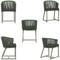 Mesa E 6 Cadeiras De Jantar Noronha Fendi E11 Trama Original Verde - 5