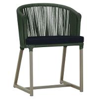 Cadeira De Jantar Noronha Alumínio Fendi E12 Trama Original Verde - 1