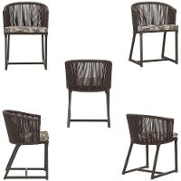 Mesa E 6 Cadeiras E Noronha Marrom E6 Trama Original Marrom - 5