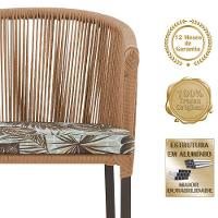 Mesa E 6 Cadeiras E Noronha Marrom E6 Trama Original Terra Cota - 3