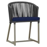 Cadeira De Jantar Noronha Alumínio Fendi E10 Trama Original Preto - 1