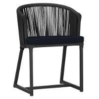 Cadeira De Jantar Noronha Alumínio Preta E12 Trama Original Preto - 1