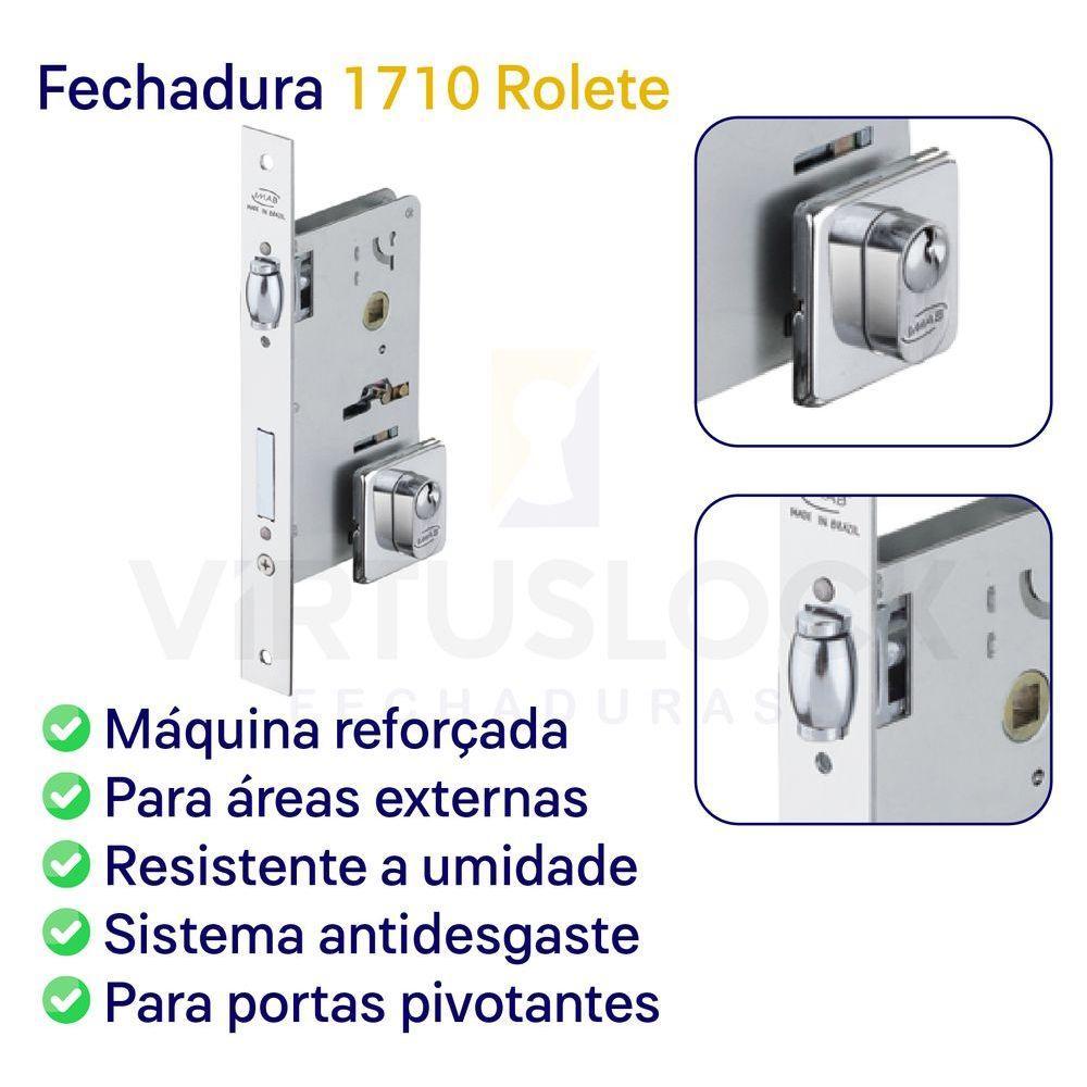 Fechadura Rolete Externa 1710 Polida Imab Polido - 4