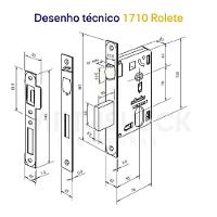Fechadura Rolete Externa 1710 Polida Imab Polido - 3