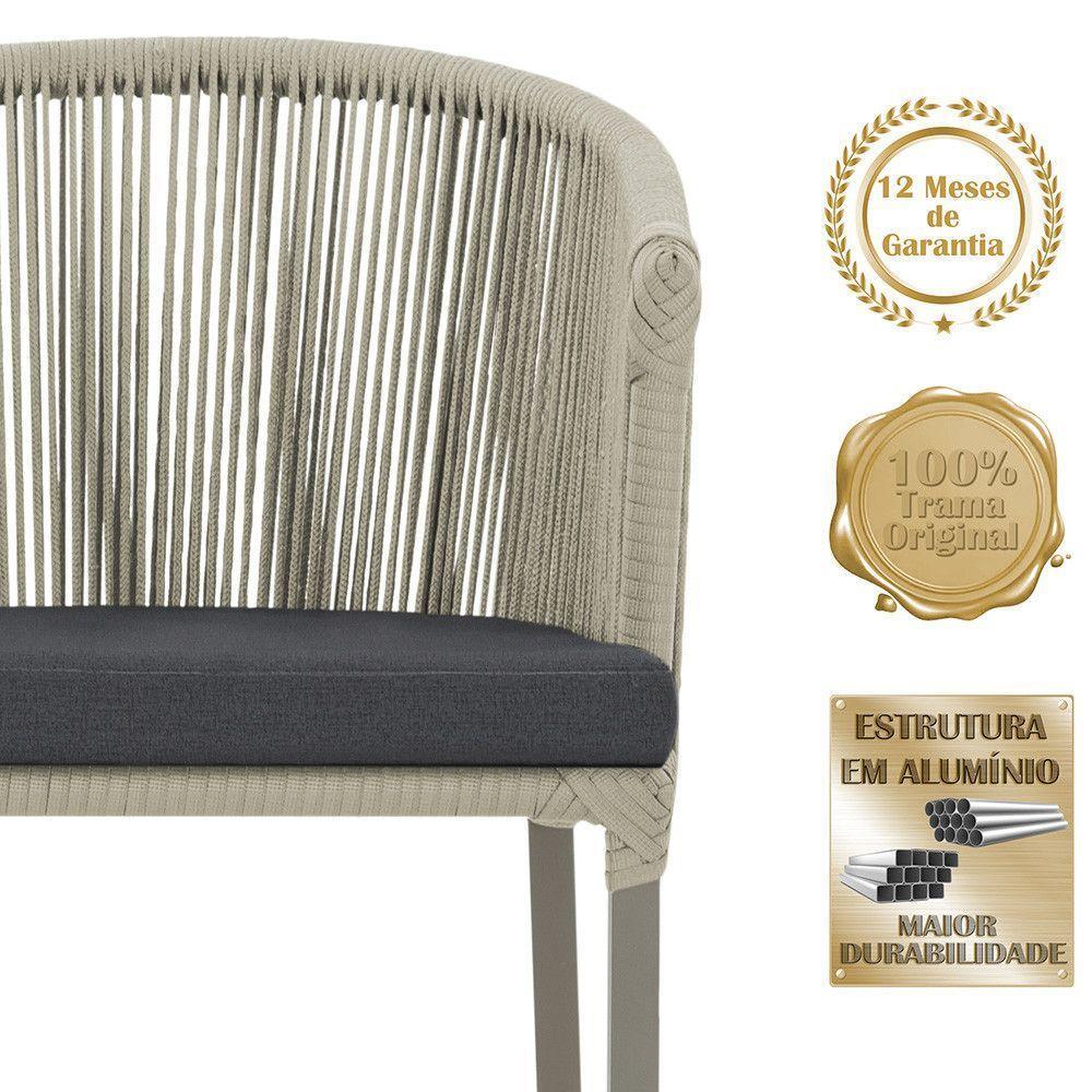 Mesa E 6 Cadeiras De Jantar Noronha Fendi E11 Trama Original Rami - 3