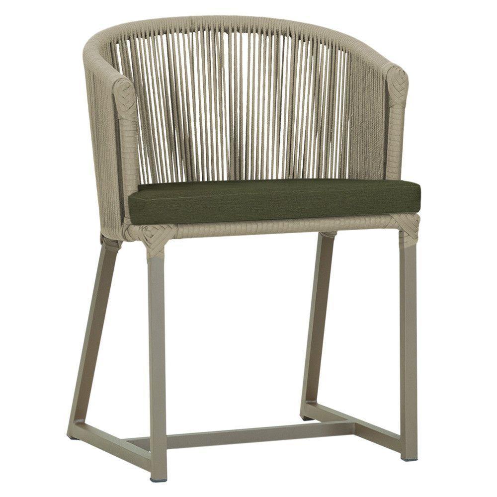 Cadeira De Jantar Noronha Alumínio Fendi E13 Trama Original Rami - 1