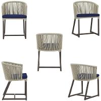 Mesa E 6 Cadeiras Jantar Noronha Marrom E10 Trama Original Rami - 5