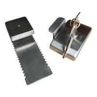 Fechadura Jbm Encaixe Para Portas De Vidro De Correr Escovado - 4