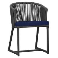 Cadeira De Jantar Noronha Alumínio Preta E10 Trama Original Preto - 1