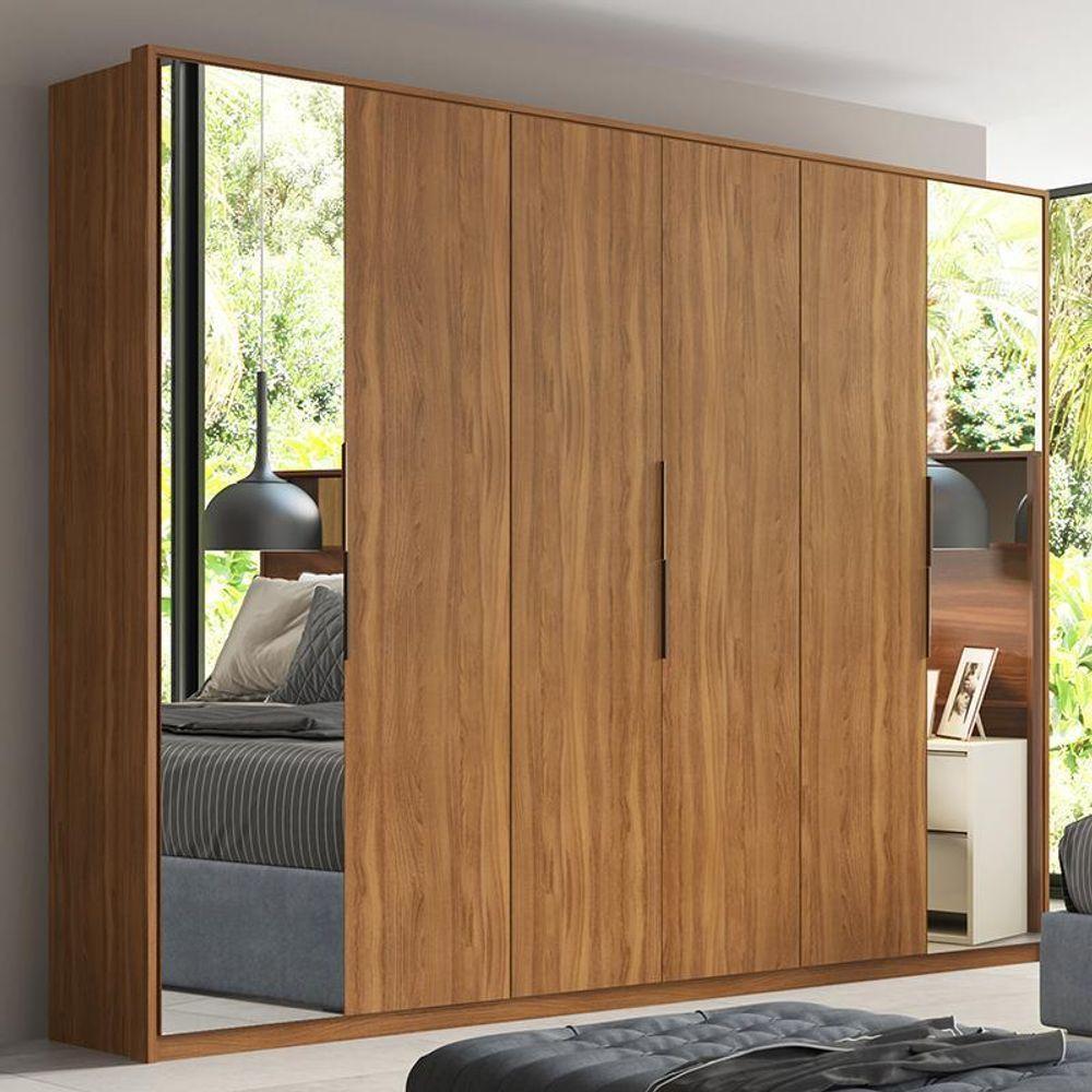 Guarda Roupa Casal Atrice 6 Portas Amêndola Touch Com 2 Espelhos - Demartêz Amêndola Touch - 1