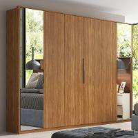 Guarda Roupa Casal Atrice 6 Portas Amêndola Touch Com 2 Espelhos - Demartêz Amêndola Touch - 1