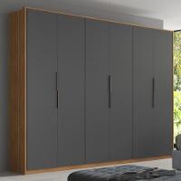 Guarda Roupa Casal Atrice 6 Portas Amêndola Touch/grafito - Demartêz Amêndola Touch/grafito - 1