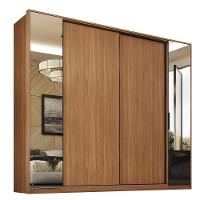 Guarda Roupa Casal Laredo 4 Portas Flex Amêndola Touch Com Espelho - Demartêz - 2