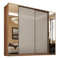 Guarda Roupa Casal Laredo 4 Portas Flex Amêndola Touch/nude Prime Tx Com Espelho - Demartêz - 2
