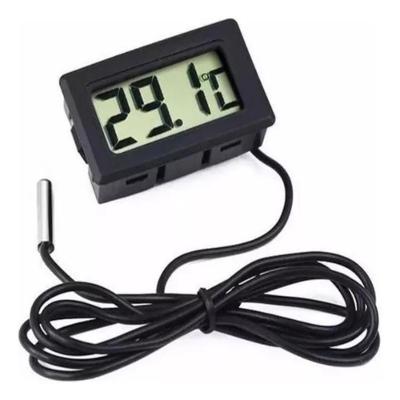 Termometro Digital Lcd Sensor Temperatura Sonda Culinario Geladeira Freezer Ambiente Aquario Chocadeira Adega 1 Metro Mu