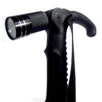 Bengala Ajustável Led Bastão Lanterna Caminhada Cajado Retratil Alumínio Trilha Peregrinacao Multiuso - 2