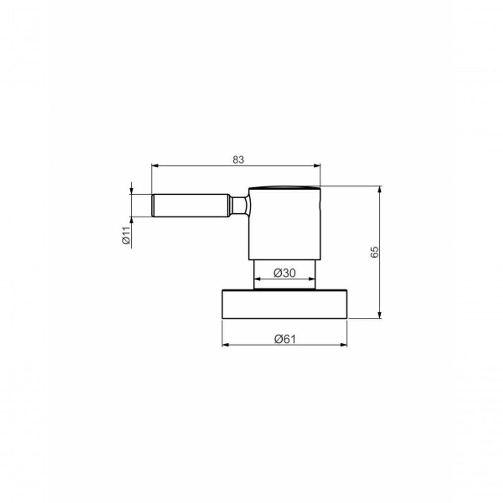Acabamento Registro Base Deca 1/2 E 3/4 E 1 (pequeno) - Slim - 2