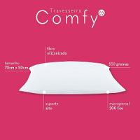 Travesseiro Comfy Suporte Alto Fibra Siliconizada 550 Gramas 70cm X 50cm 1 Unidade - 2