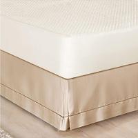 Saia Para Cama Box Queen Ponto Palito Cáqui - 1