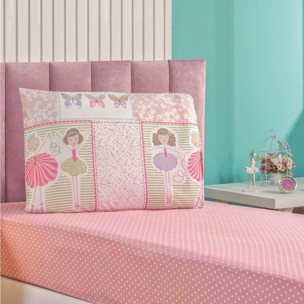 Kit Colcha Solteiro Bouti Kids Com Jogo De Lençol 4 Peças Ballet - 2
