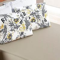 Jogo De Lençol Solteiro Quality Malha 100% Algodão 2 Peças Cor Blossom Caqui - 2