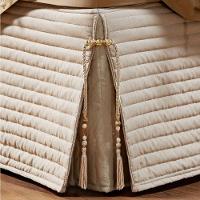 Saia Para Cama Box Queen Paris Matelada Bege - 1