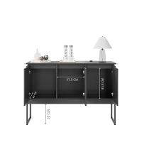 Buffet 3 Portas Classico Siberia - Preto Onix Preto Onix - 3
