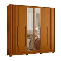 Guarda Roupa 4 Gavetas Espelho Lui Cinamomo - 2