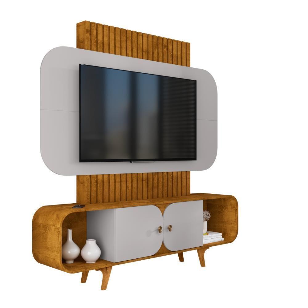 Painel Tv 75 Polegadas Embaré Naturalle Off White - 2