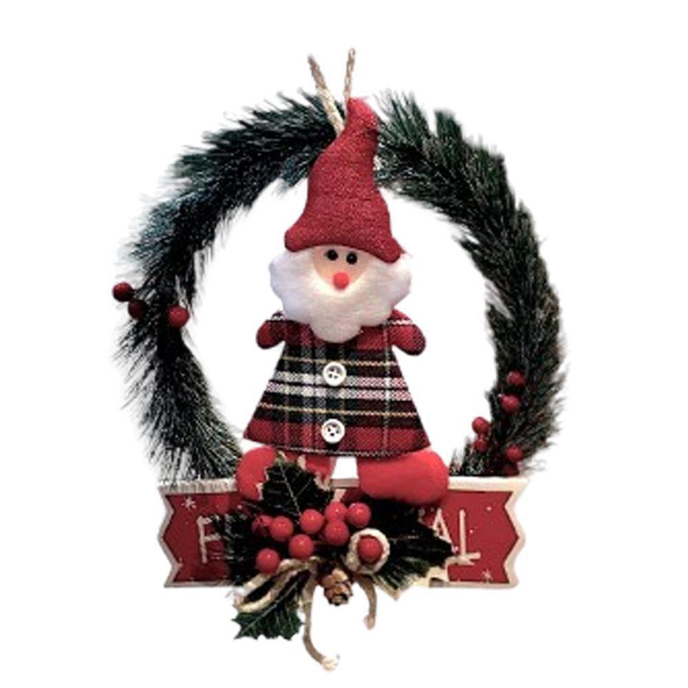 Guirlanda Natalina Com Papai Noel - 1